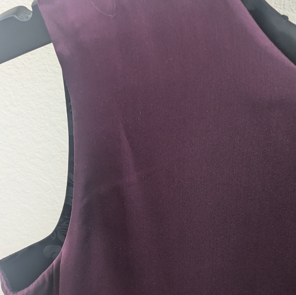 Talbots Plum Washed Silk Sleeveless Shell Top Size 10 NWT Lined Classic - Picture 8 of 11